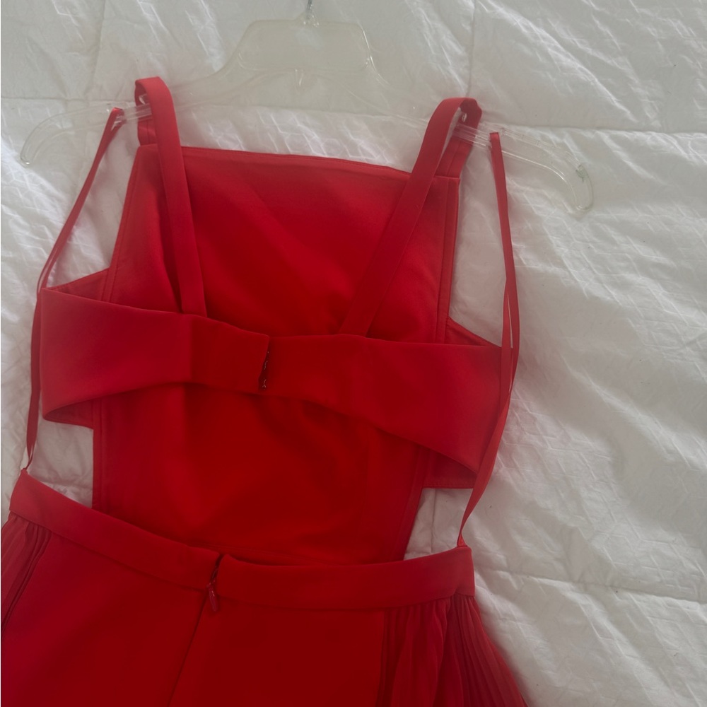 BCBGMaxAzria Red Spaghetti Strap Maxi Dress - Picture 4 of 5